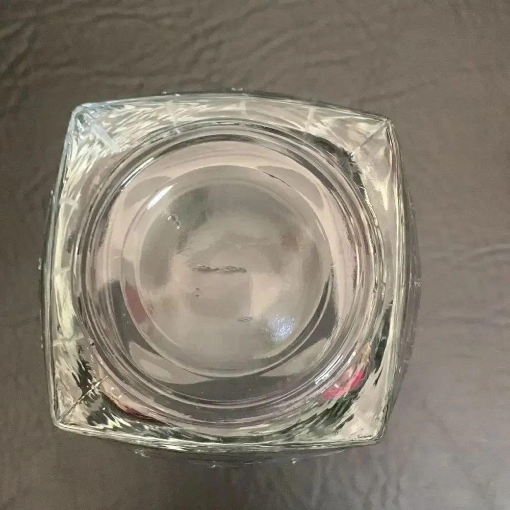 Crown Royal Whiskey 2 Glasses Embossed Stamped Diamond Cut Rocks Bar Cocktail
